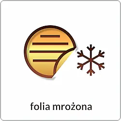 Folia mrożona szrobiona