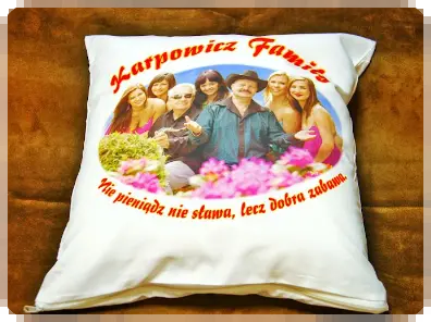 poduszka fana zespołu Karpowicz Family